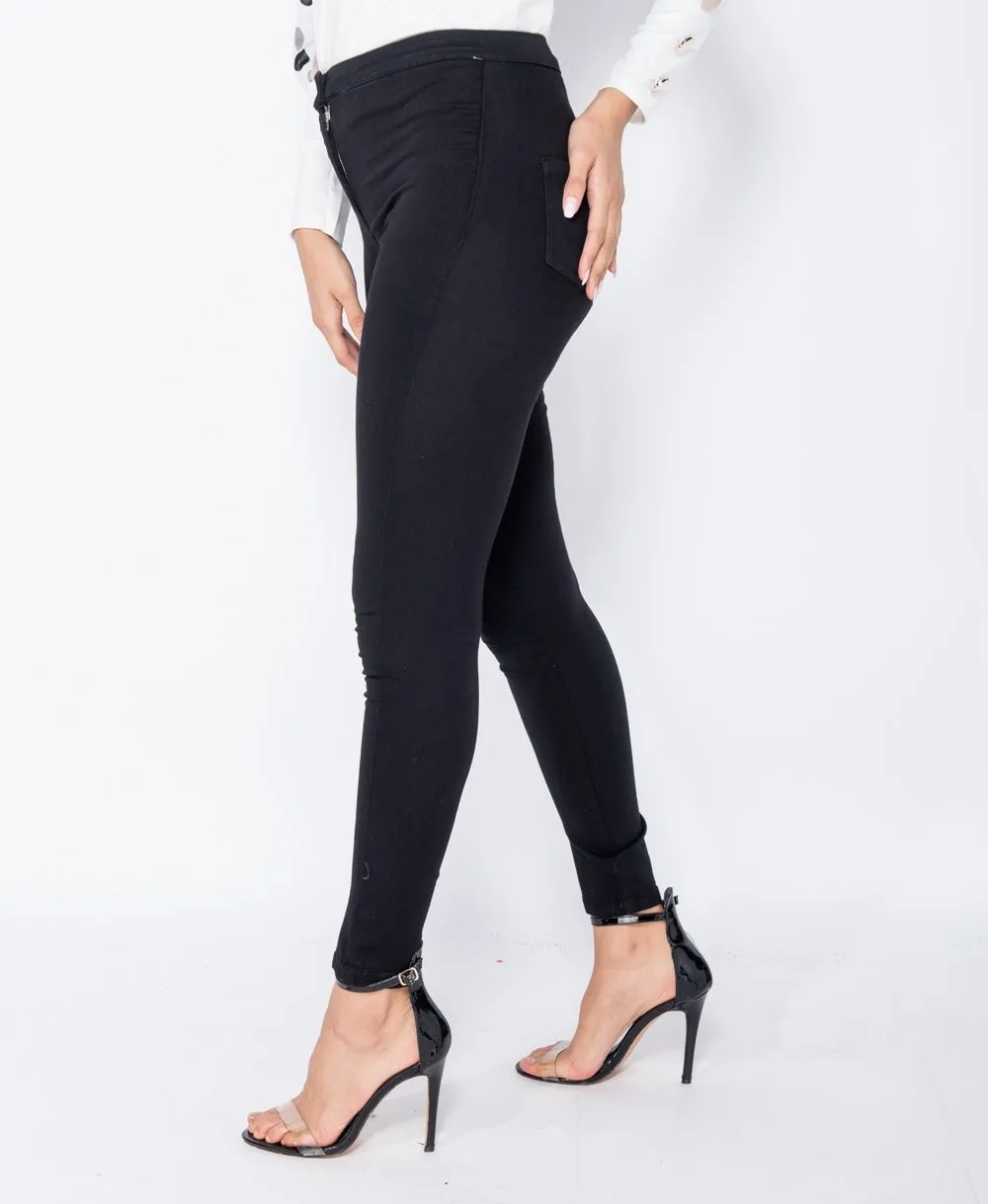 Jet Black Skinny Jeggings