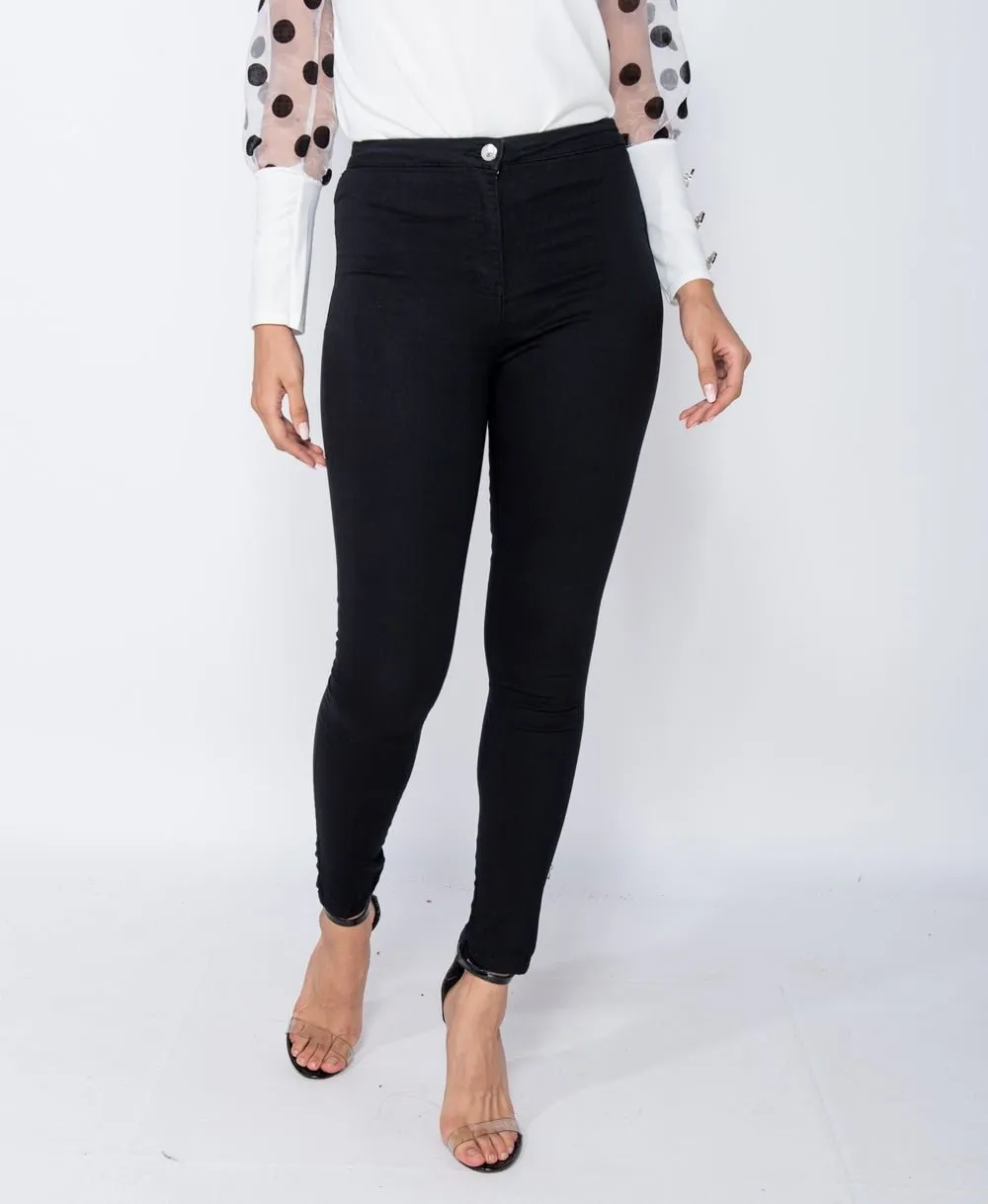 Jet Black Skinny Jeggings