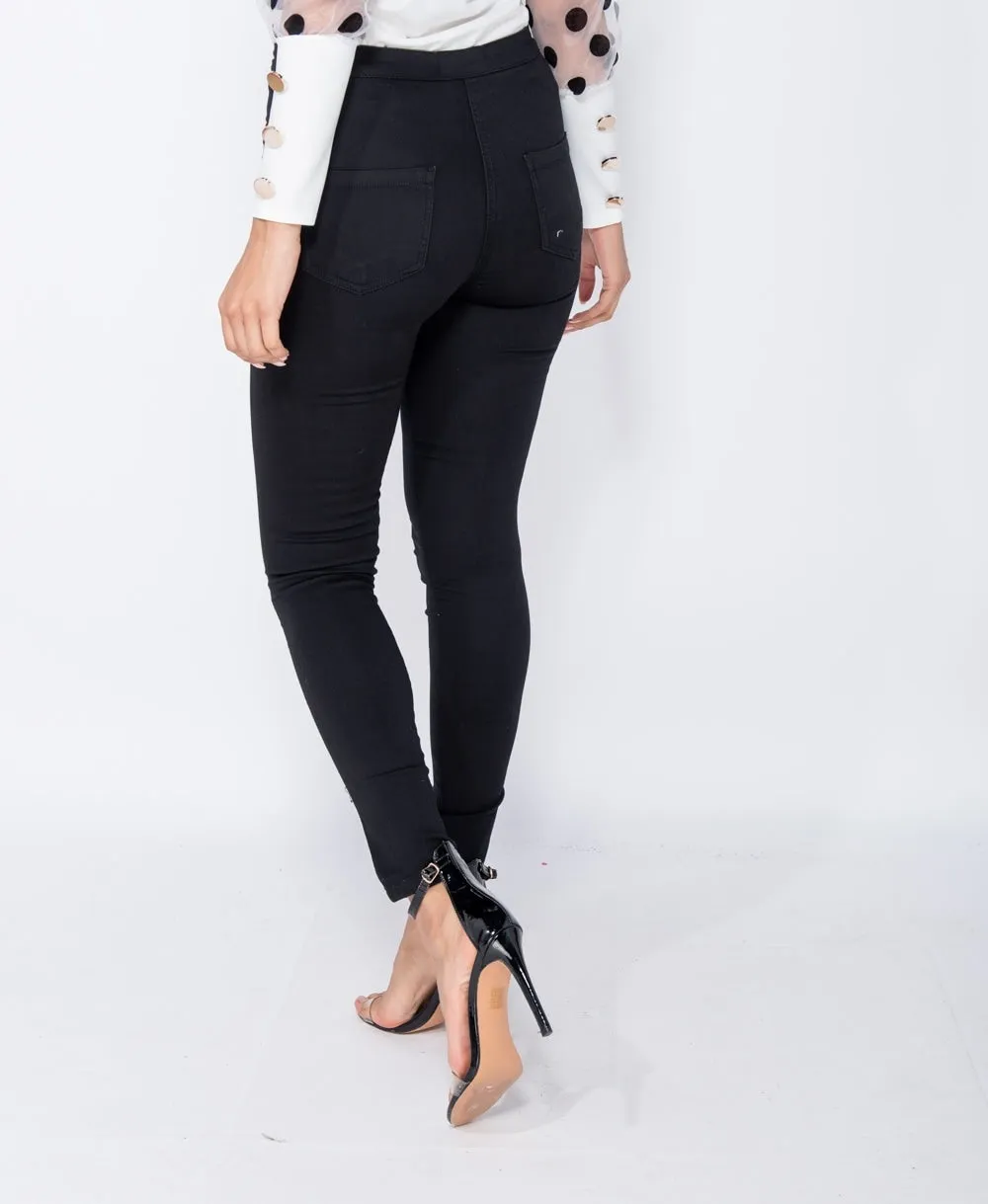Jet Black Skinny Jeggings