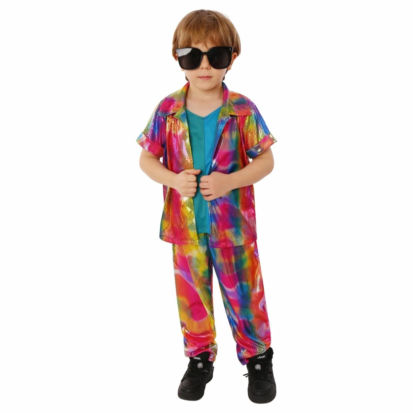 Kids Punk Style Halloween Costume Campus Role Play and Stage Performance Outfit