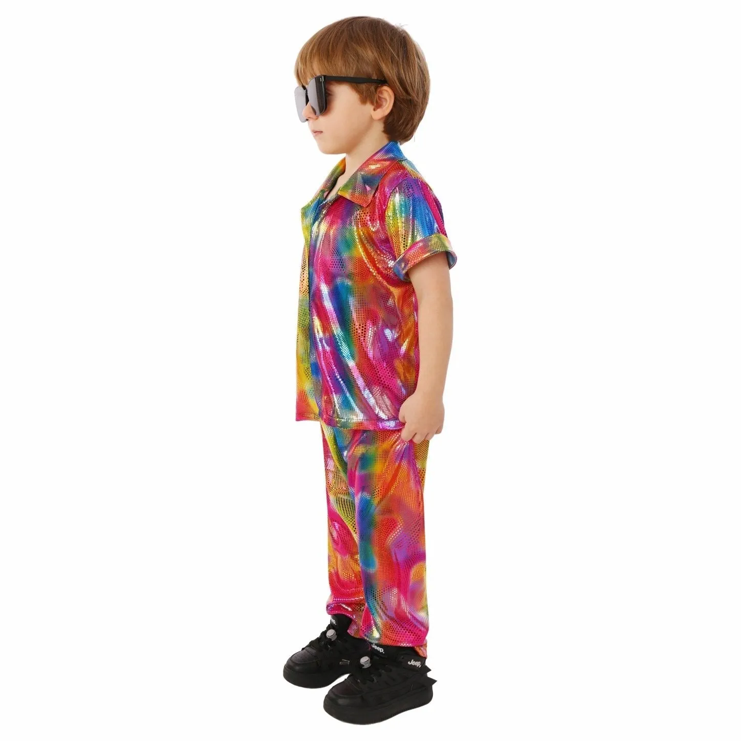 Kids Punk Style Halloween Costume Campus Role Play and Stage Performance Outfit