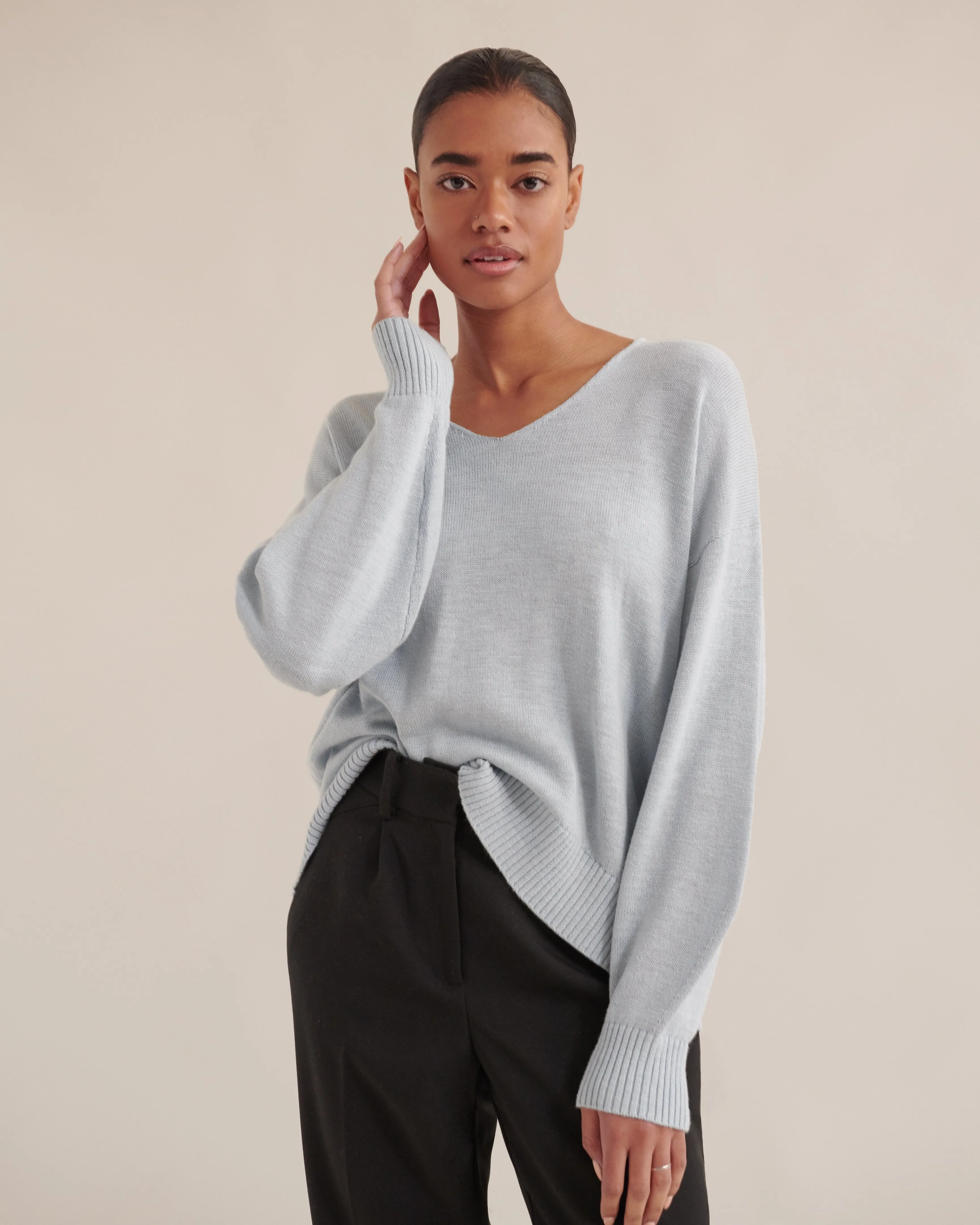 Lauren Relaxed V-Neck Sweater