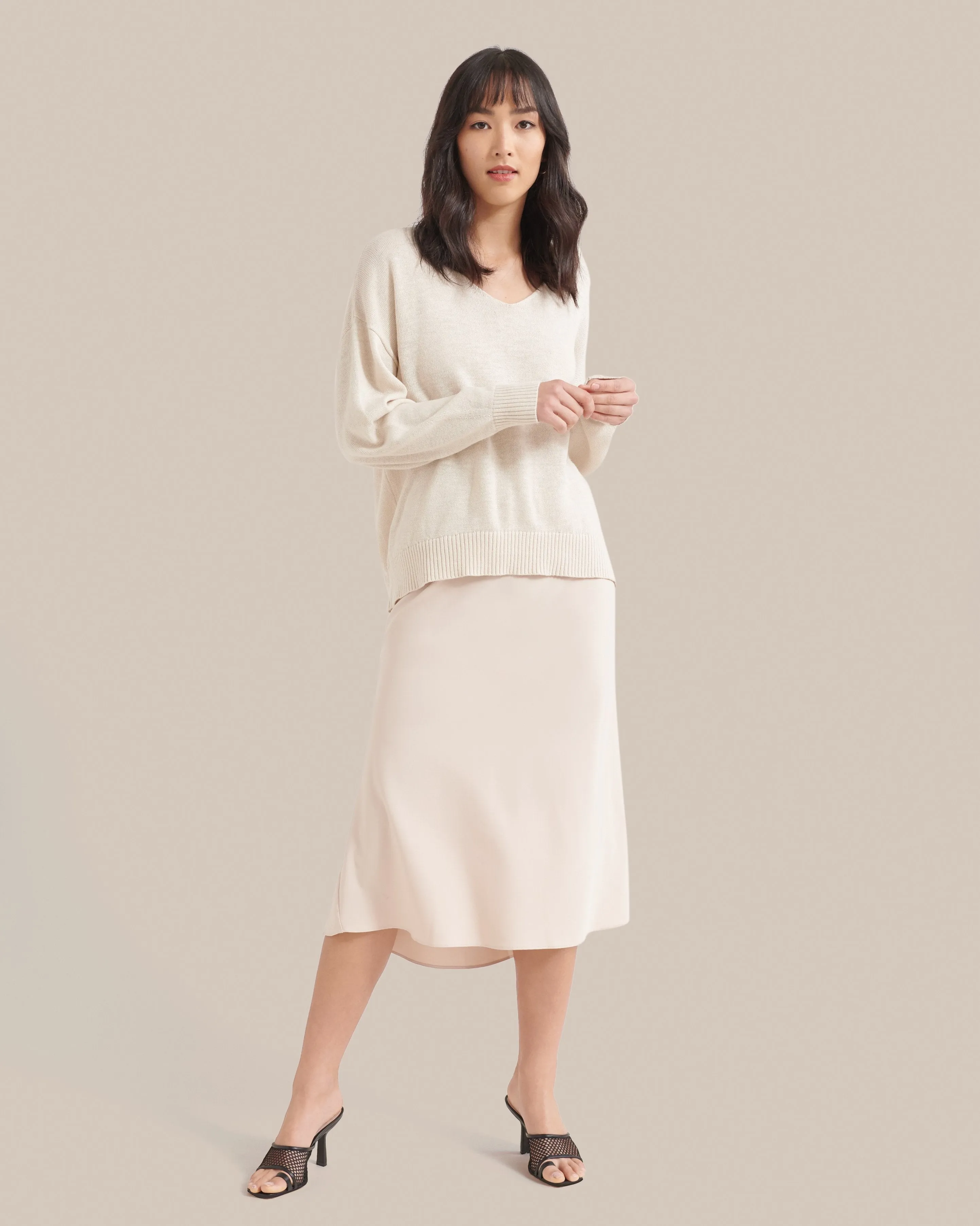 Lauren Relaxed V-Neck Sweater