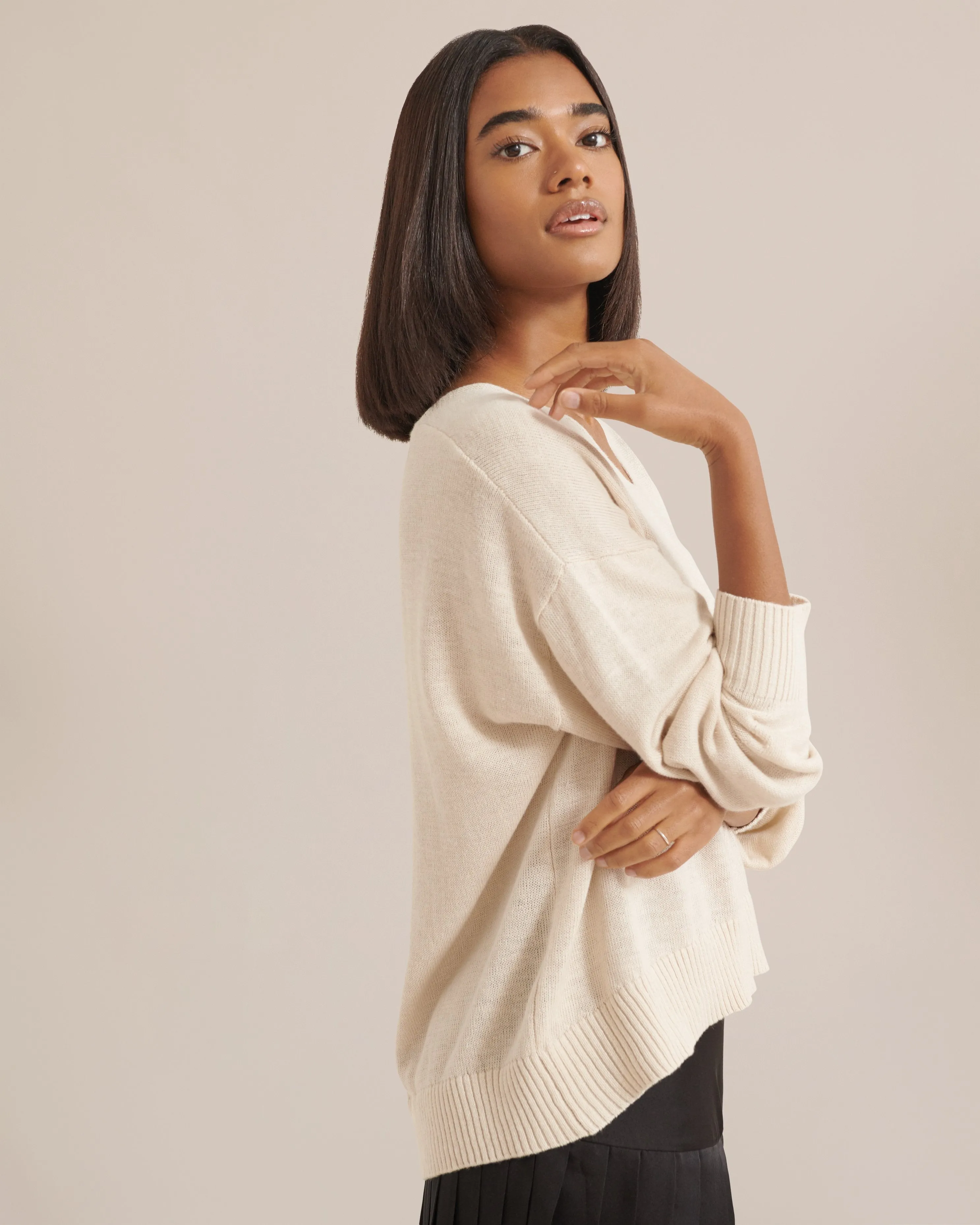 Lauren Relaxed V-Neck Sweater
