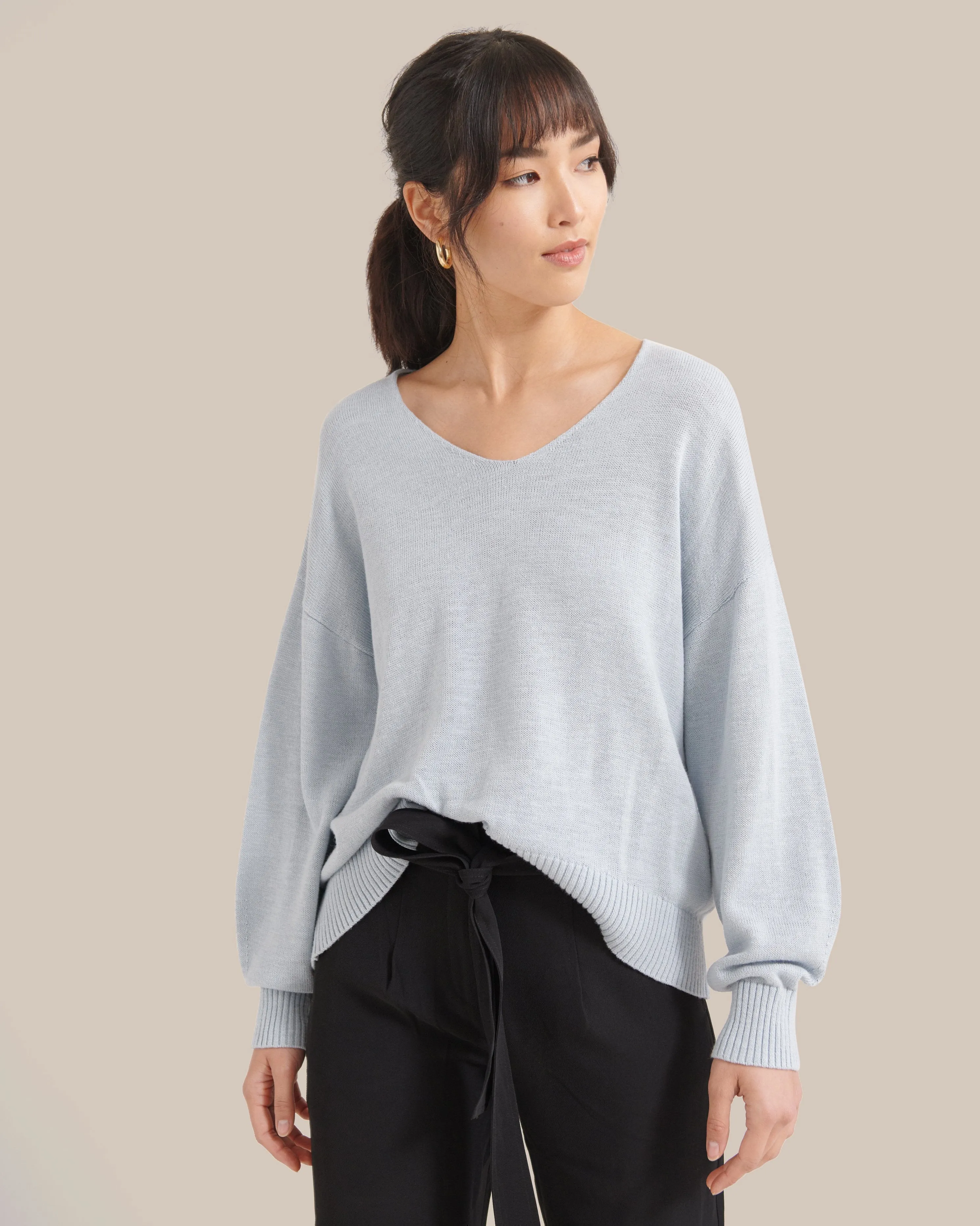 Lauren Relaxed V-Neck Sweater