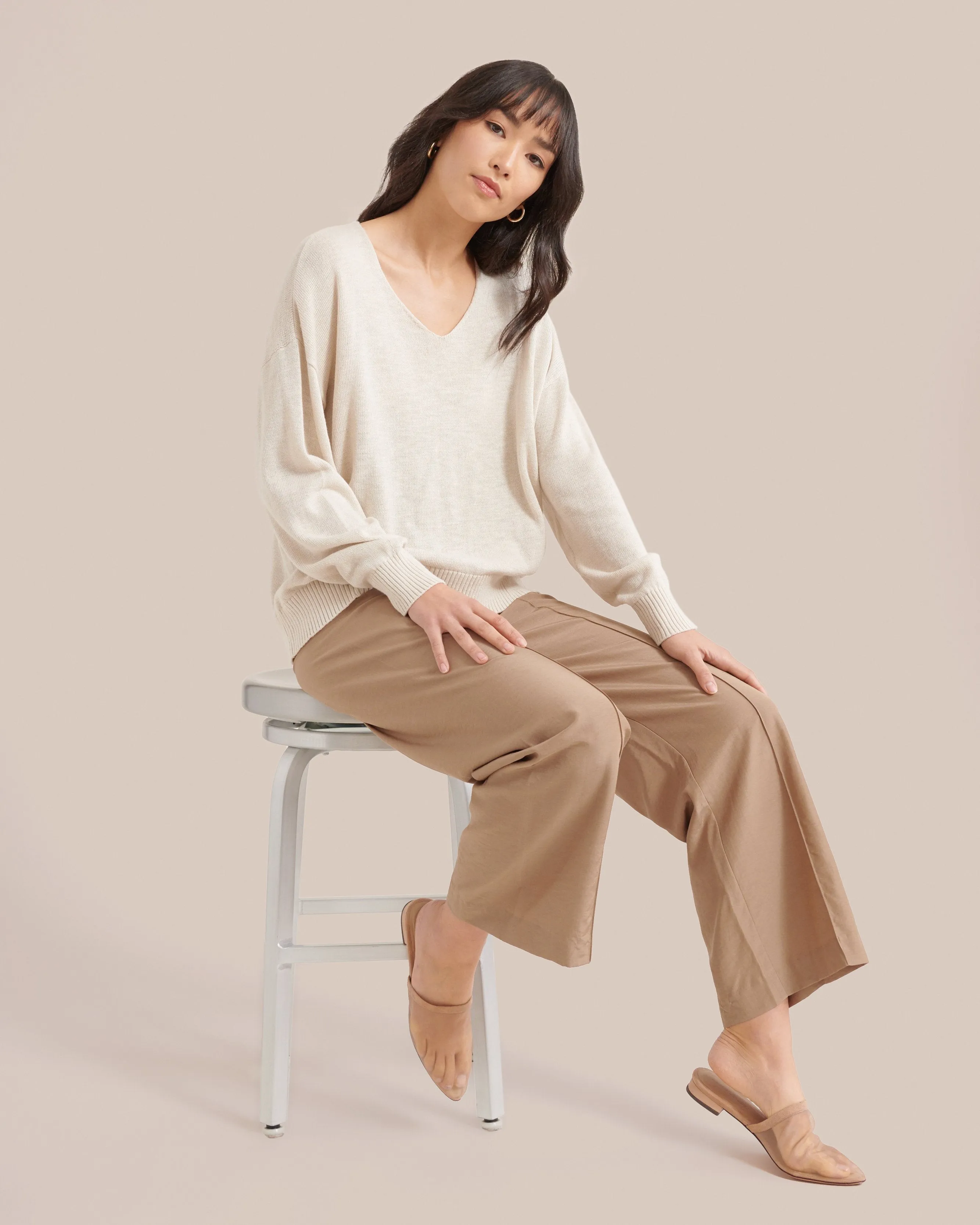 Lauren Relaxed V-Neck Sweater