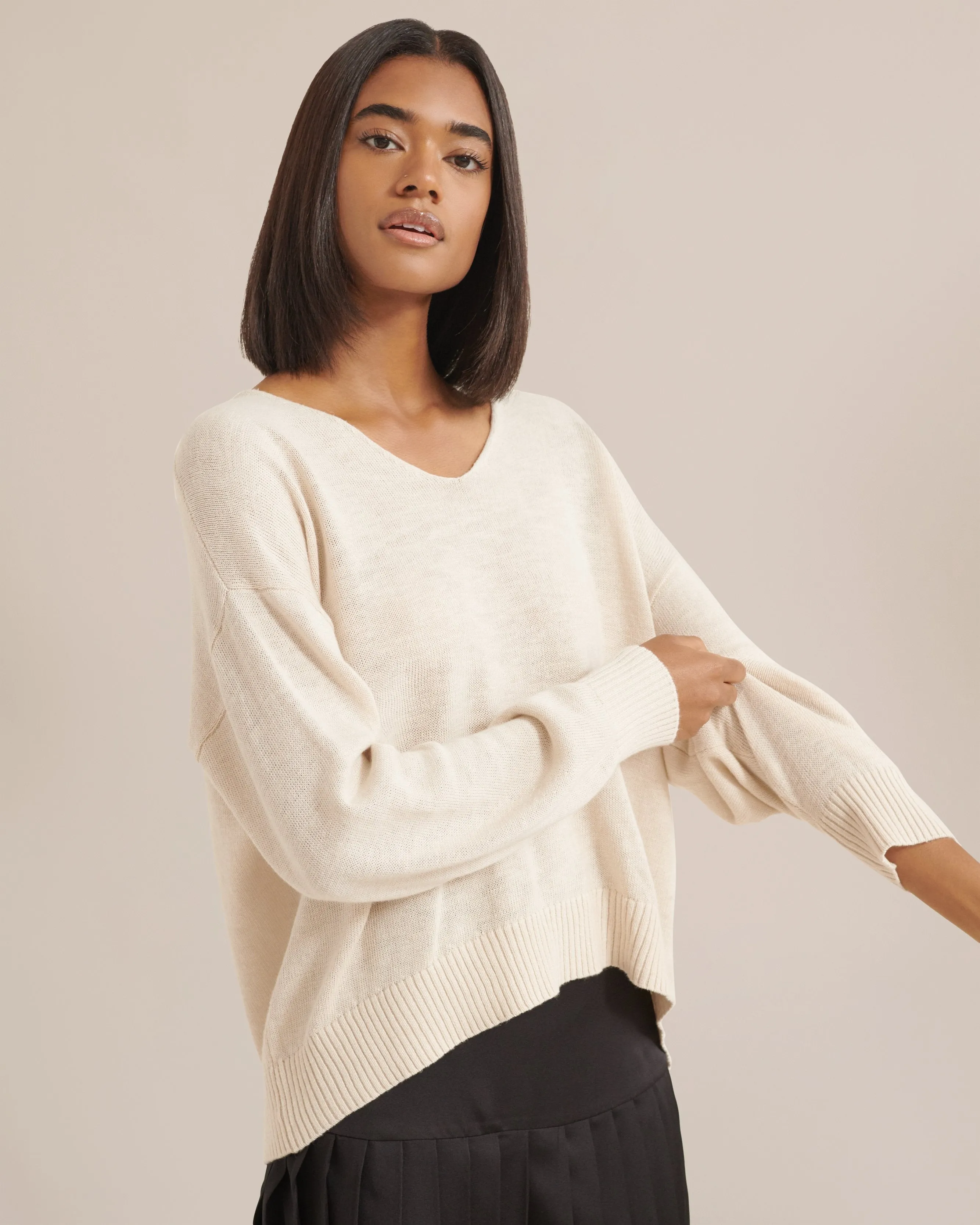 Lauren Relaxed V-Neck Sweater