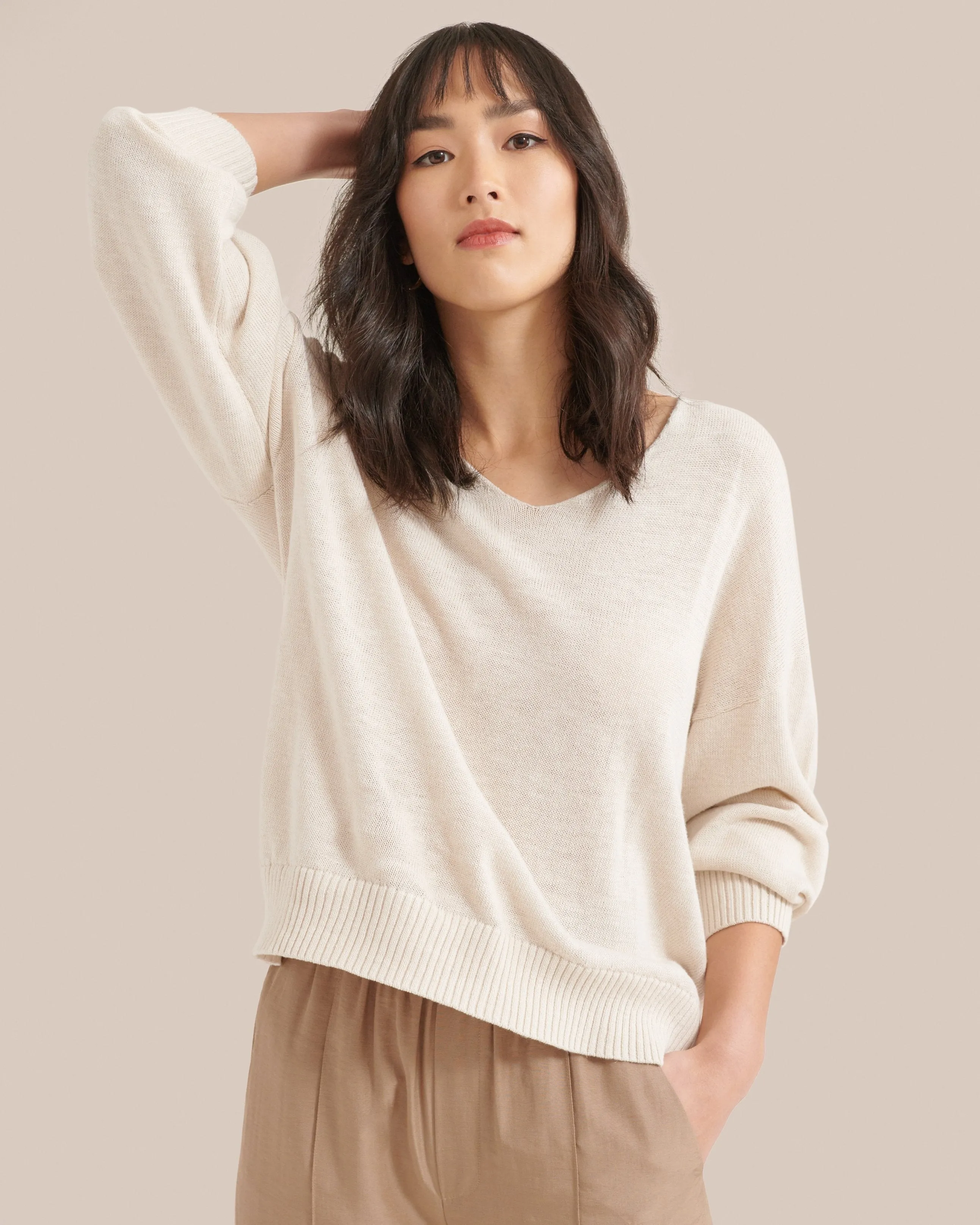 Lauren Relaxed V-Neck Sweater