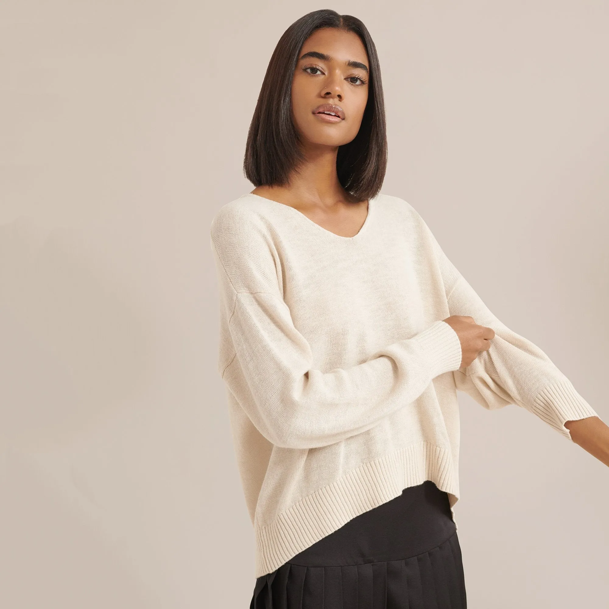 Lauren Relaxed V-Neck Sweater