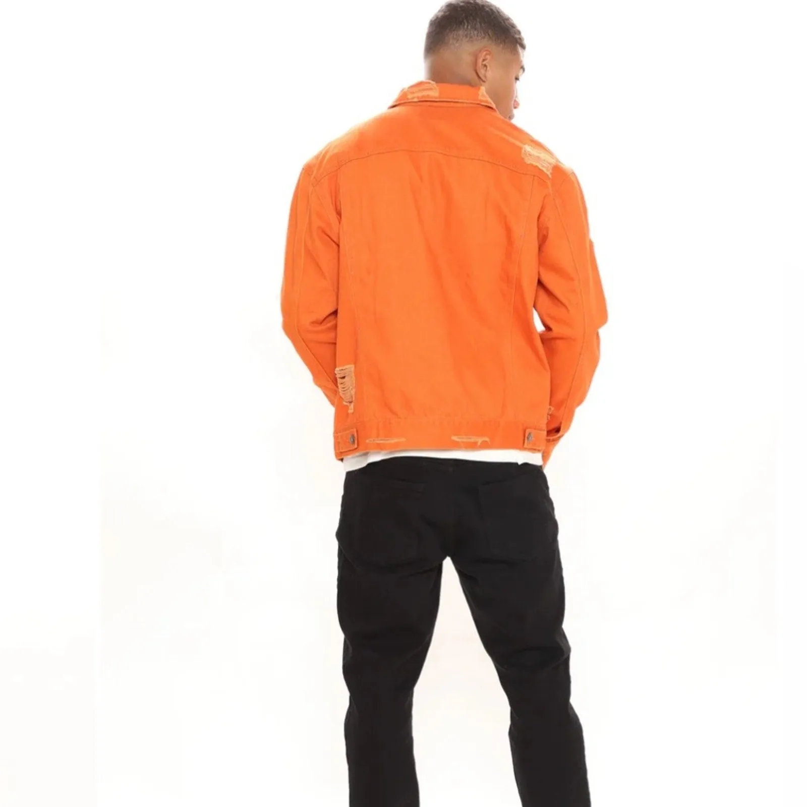 Nova Men Distressed Jean Jacket