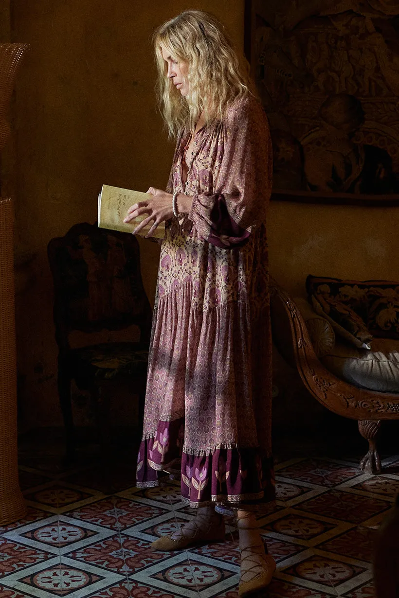 Spell Chateau Boho Gown - Grape