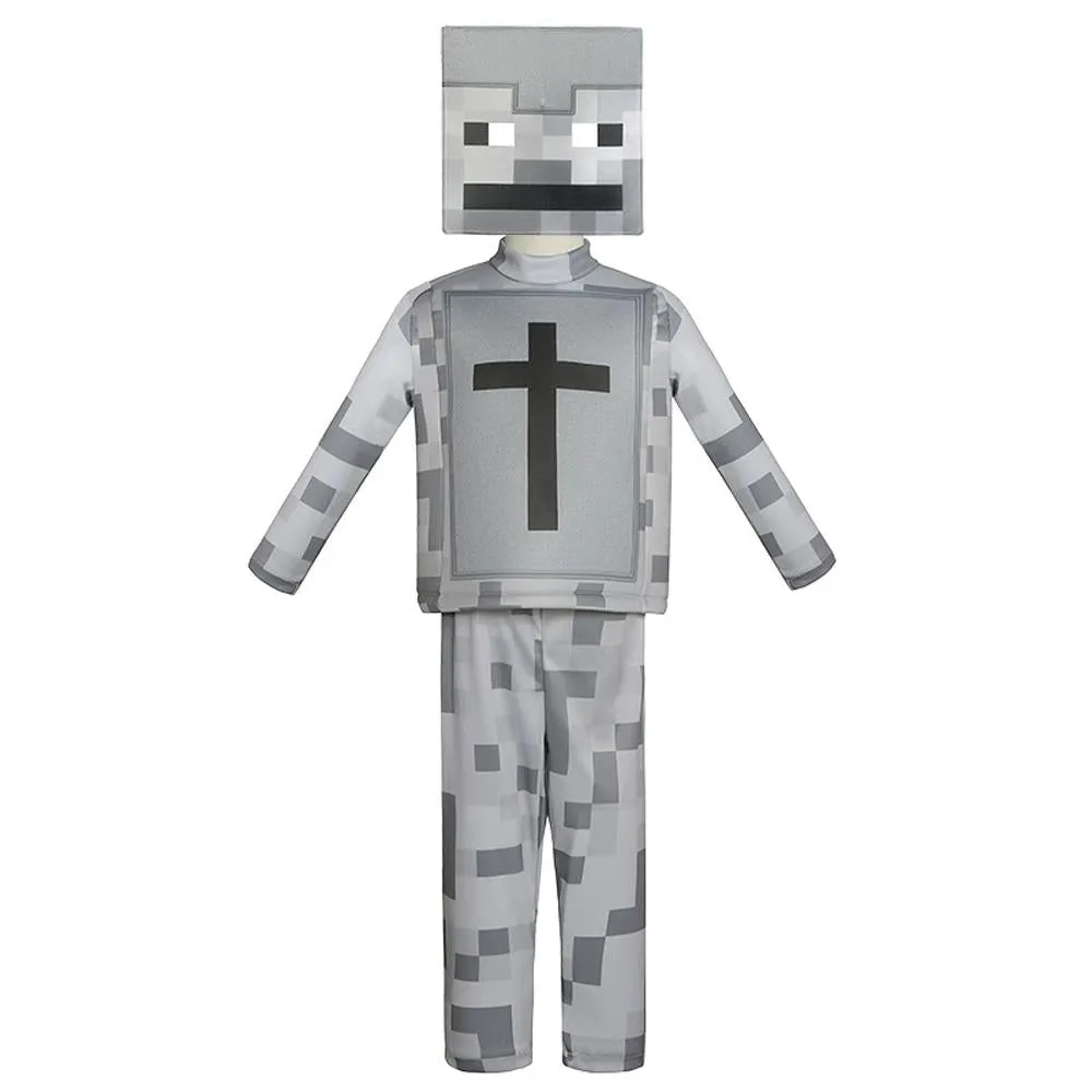 Steve Costume Minecraft Herobrine Notch Alex Cosplay Stage Game Costumes Suits For Kids