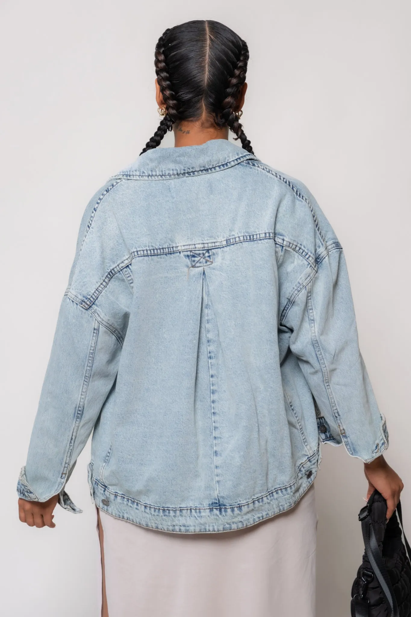 Stonewash Denim Boyfriend Jacket