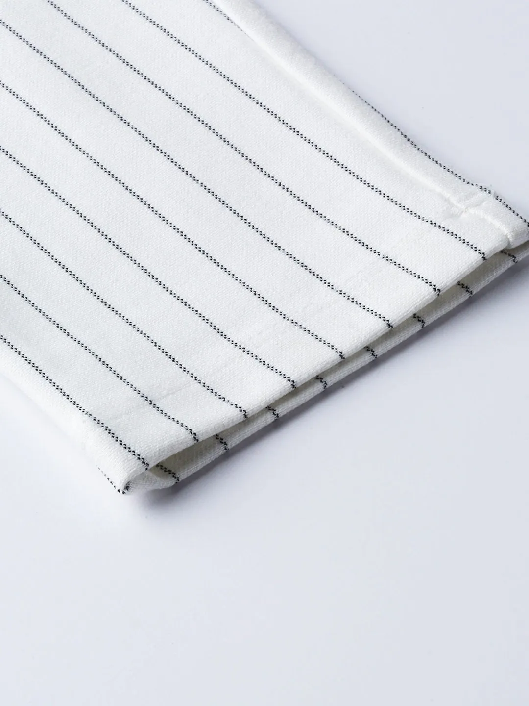 White Side Zipper Striped Jeggings
