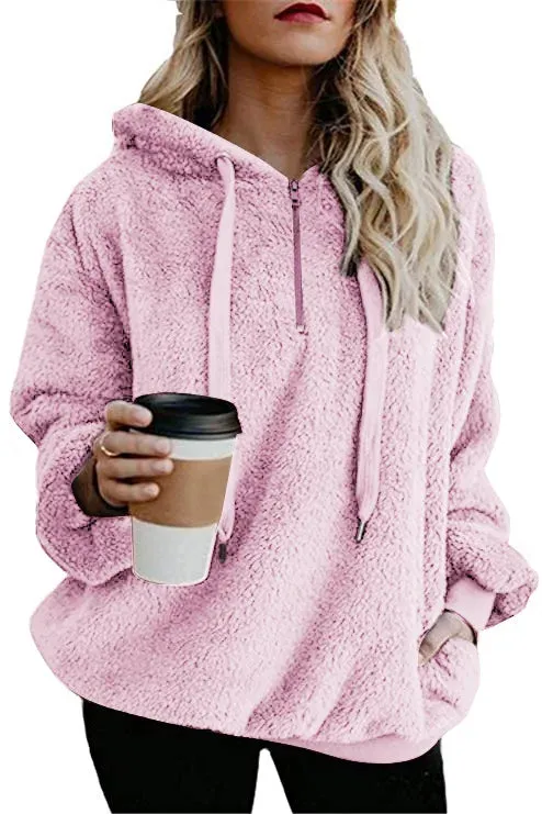 Women Hooded Faux Fur Coat  5XL Winter Jacket Wool Cashmere Coat Women Fashion Tops Casual Fur Jacket Fur Coat