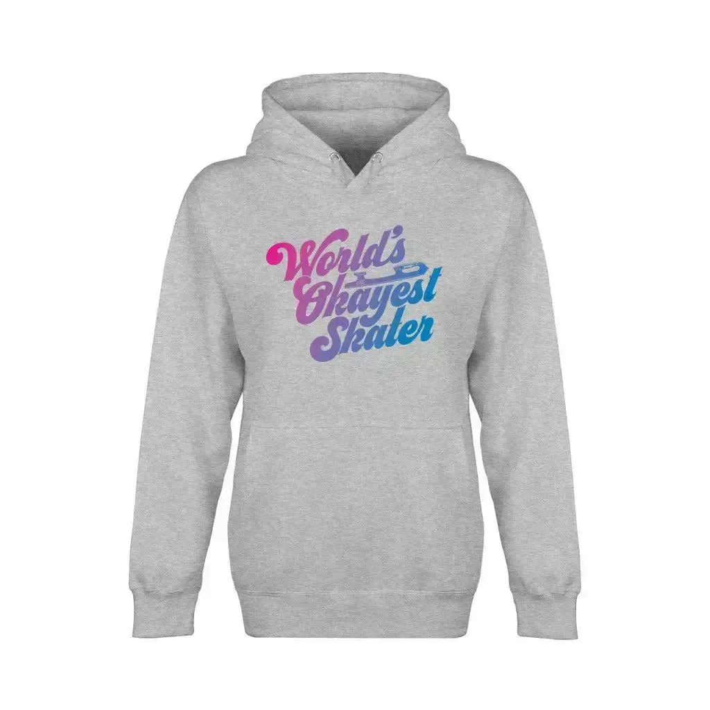 World's Okayest Skater Unisex Premium Pullover Hoodie