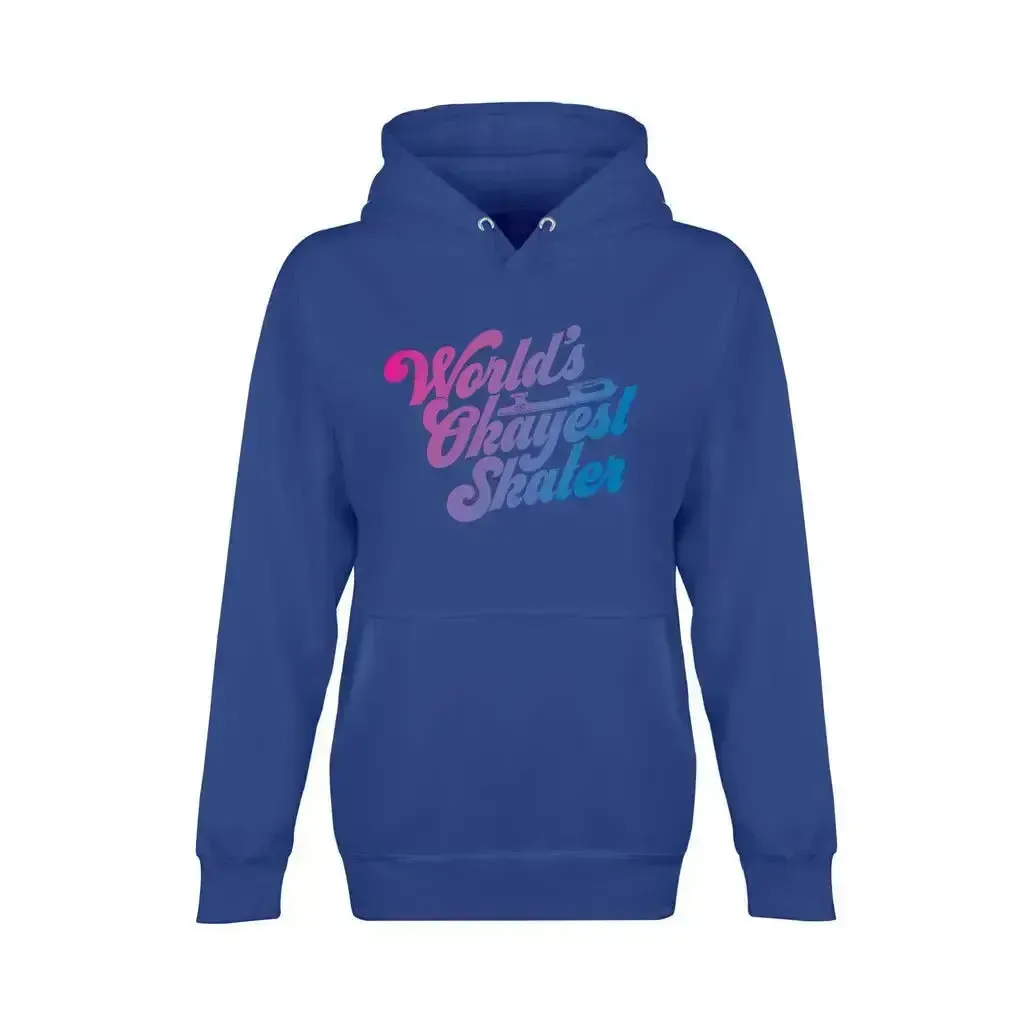 World's Okayest Skater Unisex Premium Pullover Hoodie