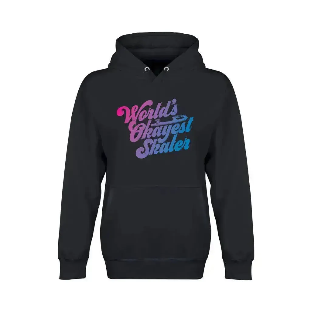 World's Okayest Skater Unisex Premium Pullover Hoodie
