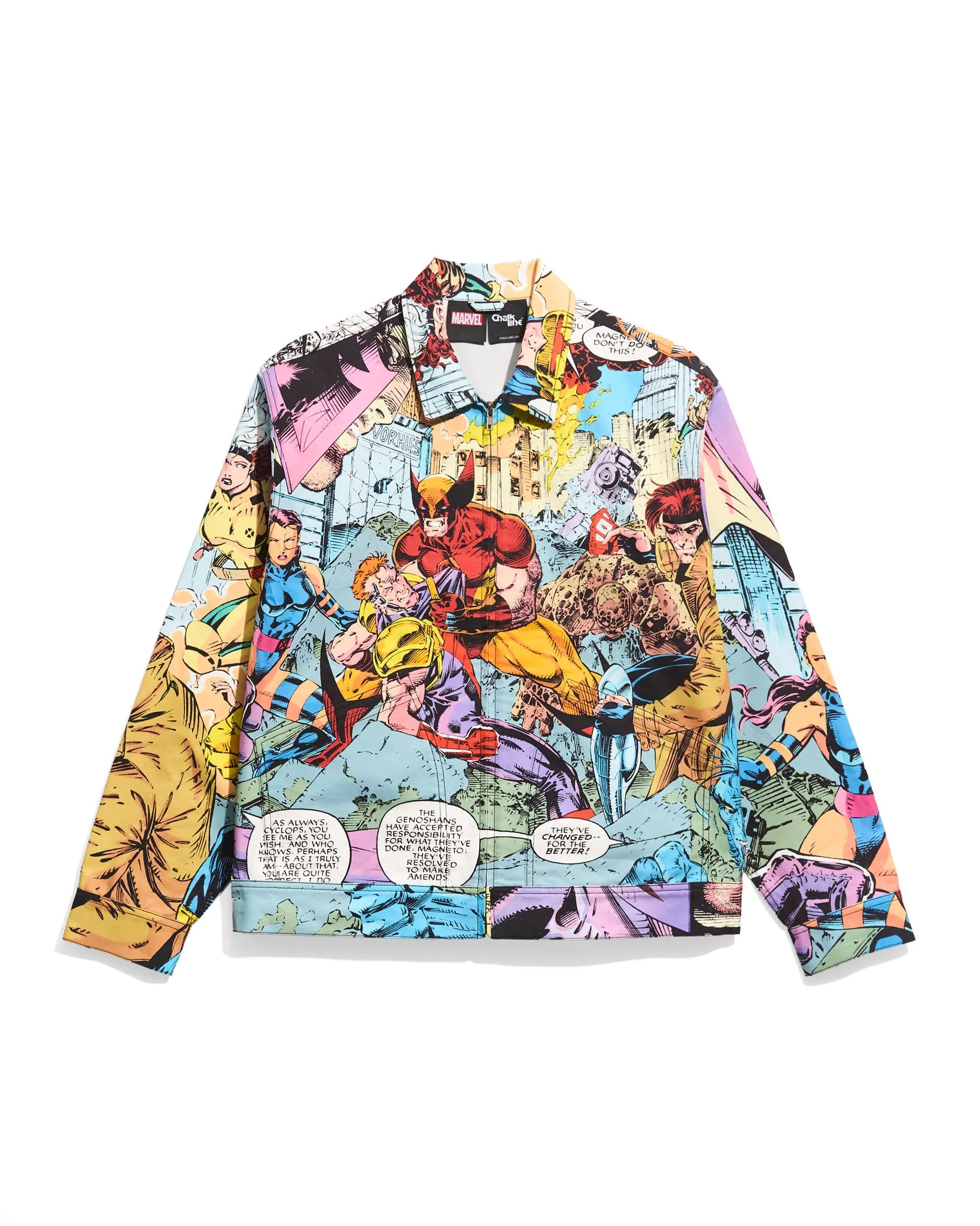 X-Men Magneto Battle Denim Jacket
