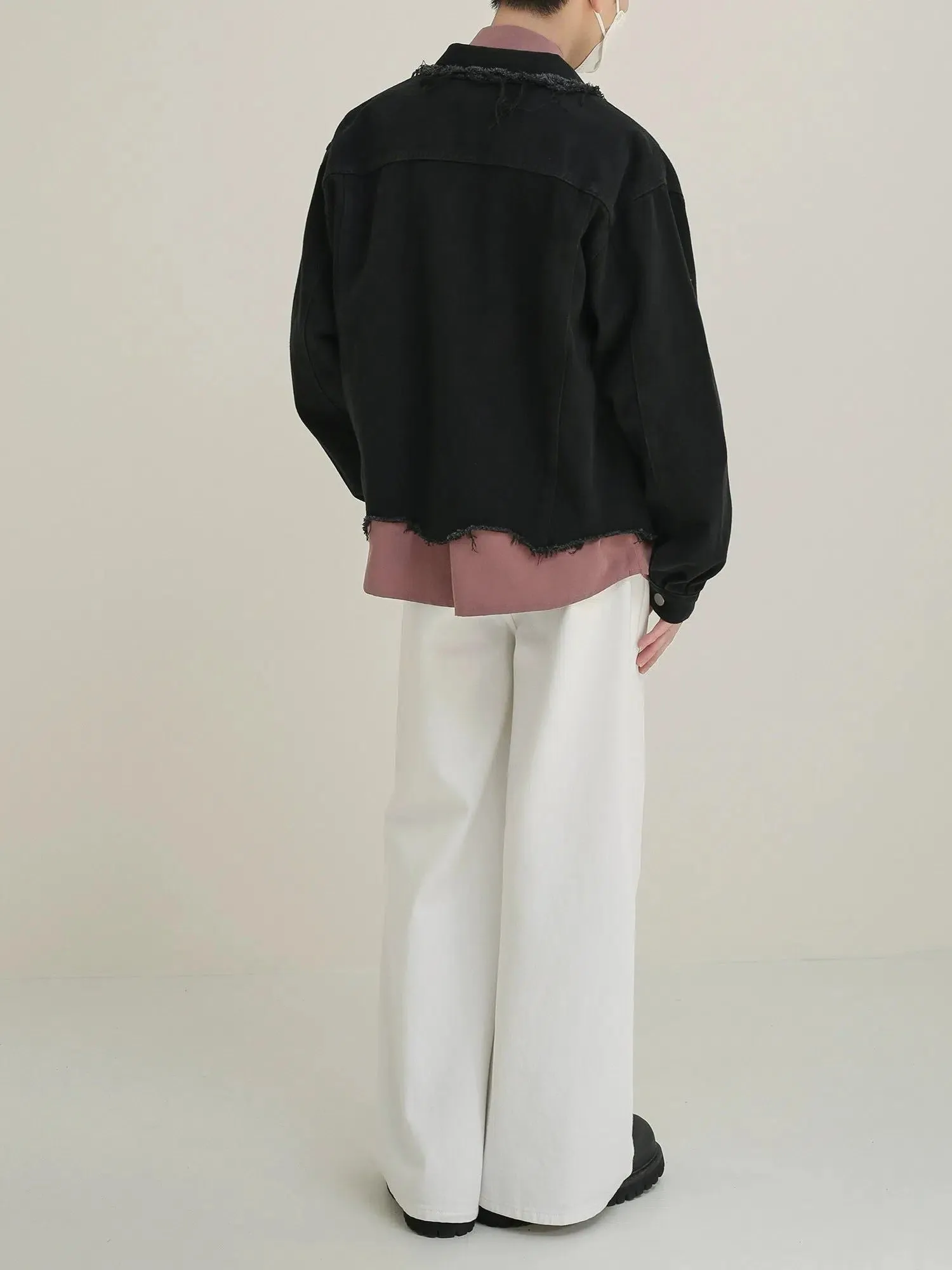 Zhou Distressed Edges Denim Jacket