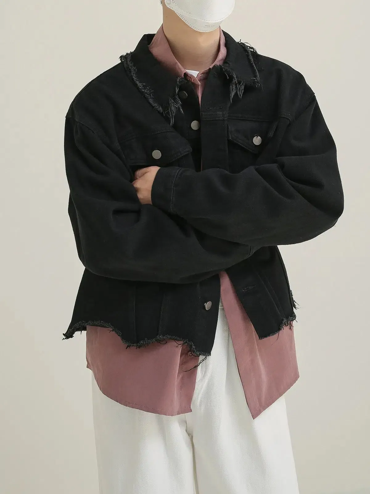 Zhou Distressed Edges Denim Jacket